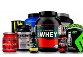 A set of sports nutrition for gaining muscle mass