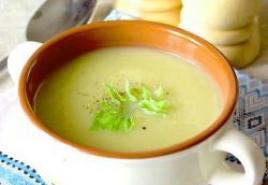 How to make healthy celery puree soup Celery puree soup with cream